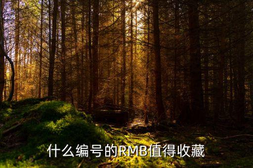 什么編號的RMB值得收藏
