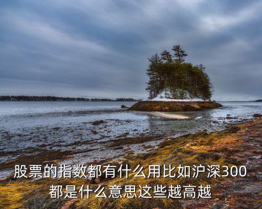 股市指數(shù)有什么用，什么是股價(jià)指數(shù)有什么作用