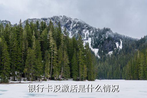 您的銀行卡未激活是什么意思啊，銀行卡沒激活是什么情況