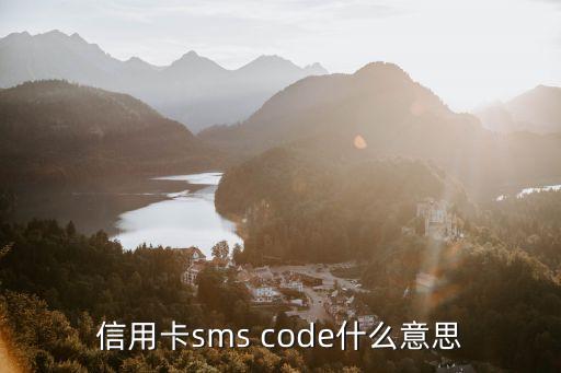 信用卡sms code什么意思