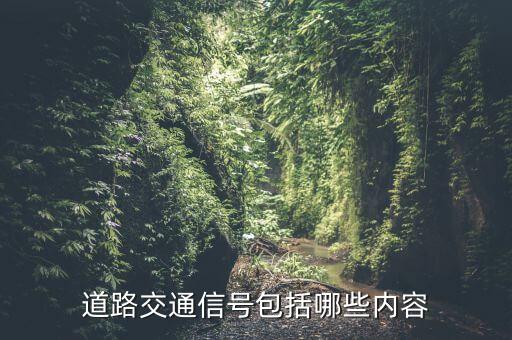 道路交通信號包括哪些內(nèi)容