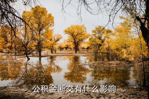 公積金晚交有什么影響，公積金斷交有什么影響