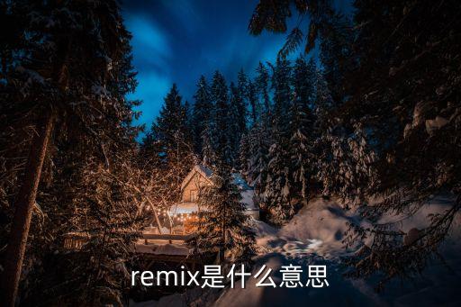 remix是什么意思