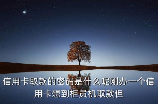 信用卡取款的密碼是什么呢剛辦一個(gè)信用卡想到柜員機(jī)取款但