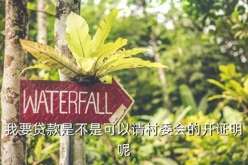 貸款村里開什么證明嗎，信用社貸款村里的證明要什么樣的