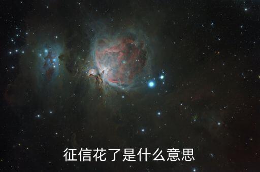 信用網(wǎng)花是什么意思是什么，征信花了是什么意思