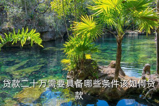 代款20萬(wàn)需要什么條件，貸款20萬(wàn)都有什么條件