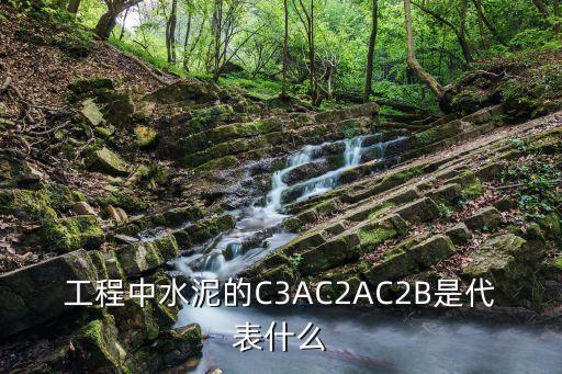 c2b是什么，工程中水泥的C3AC2AC2B是代表什么