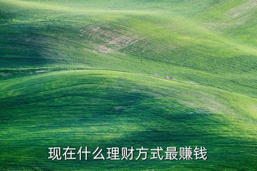 理財什么最賺錢的，現(xiàn)在什么理財方式最賺錢