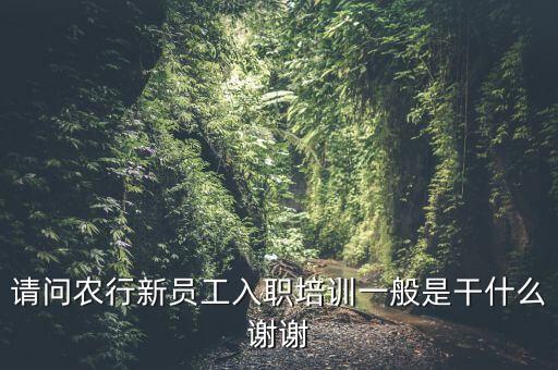 請問農(nóng)行新員工入職培訓(xùn)一般是干什么謝謝
