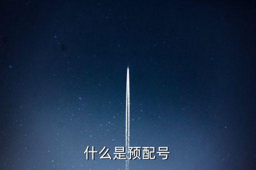 什么是預(yù)配號