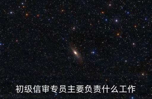初級信審專員主要負(fù)責(zé)什么工作