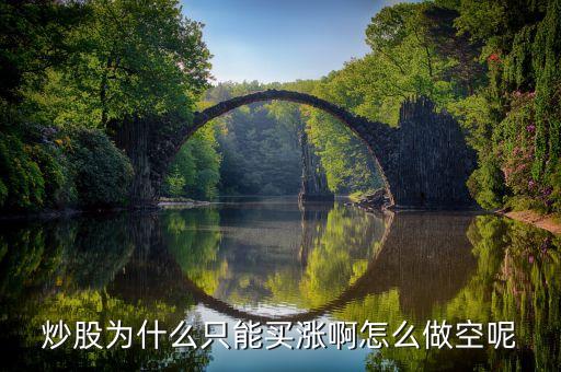 炒股為什么只能買(mǎi)漲啊怎么做空呢