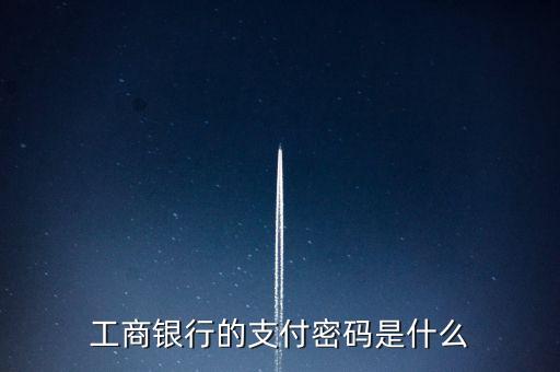 工商銀行的支付密碼是什么