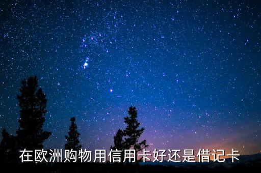 歐洲購物用什么卡，在歐洲購物用信用卡好還是借記卡