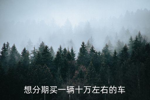 想分期買一輛十萬左右的車