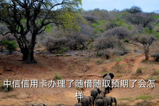 中信信用卡辦理了隨借隨取預(yù)期了會(huì)怎樣