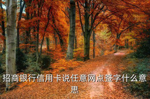 全國(guó)任意網(wǎng)點(diǎn)什么意思，任一網(wǎng)點(diǎn)是什么
