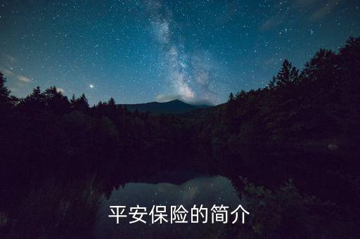 平安保險的簡介