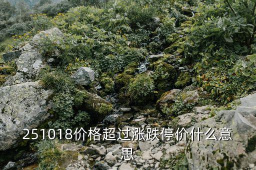 251018價(jià)格超過漲跌停價(jià)什么意思