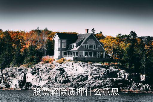 解除押質(zhì)股票什么意思，股票解押具體是什么意思