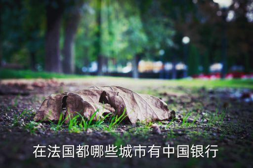 在法國(guó)都哪些城市有中國(guó)銀行