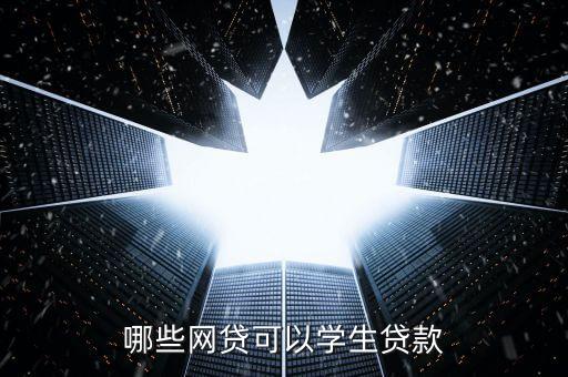 哪些網(wǎng)貸可以學(xué)生貸款