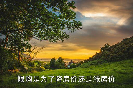 限購為什么暴漲，為什么房地產(chǎn)限購會在短期內(nèi)導(dǎo)致高檔住房漲價低檔住房跌價