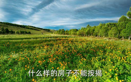 什么房屋不能貸款，什么樣的房子不能按揭