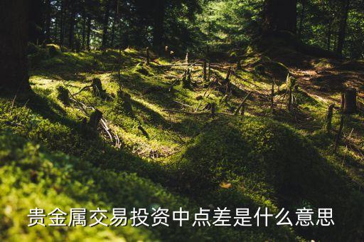 貴金屬交易投資中點(diǎn)差是什么意思
