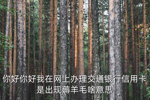 交通銀行的羊毛指什么意思，理財(cái)羊毛是什么意思