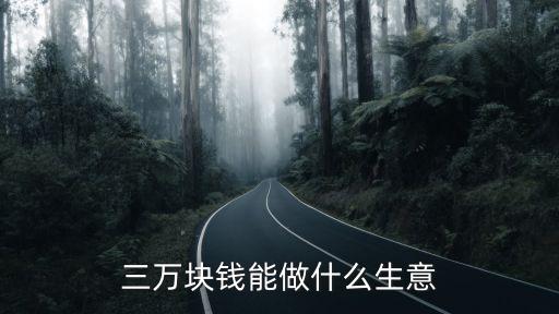 三萬(wàn)塊錢(qián)能做什么生意