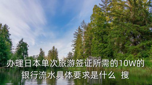銀行流水十萬是指什么意思，什么是銀行流水啊