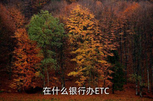 什么銀行etc在哪里辦，高速itc哪家銀行可以辦