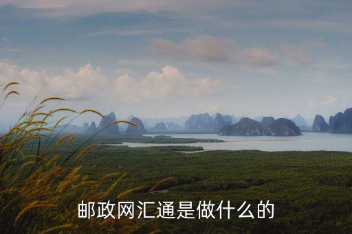 郵政網(wǎng)匯通是做什么的