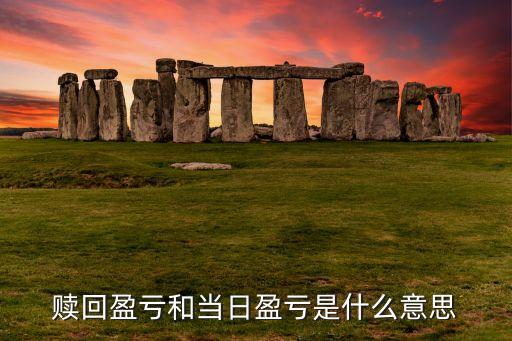 當(dāng)日盈虧什么意思，股票賬號中當(dāng)日參考盈虧是什么意思