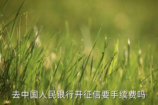 打證信需要什么手續(xù)費，我要去人民銀行打征信報告他們給打嗎我需要帶什么證件手續(xù)費
