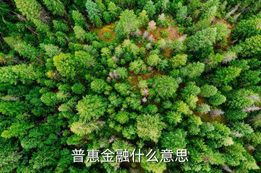 普惠金融什么意思