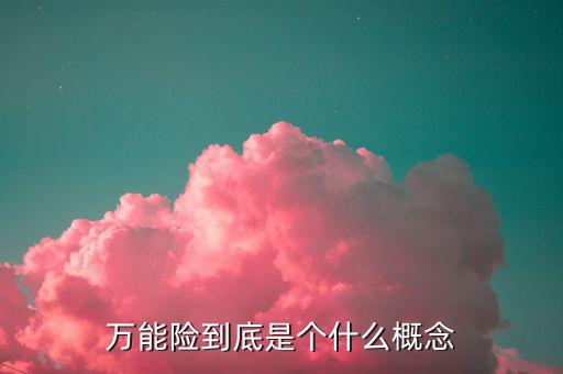 萬能險(xiǎn)是什么，什么是萬能險(xiǎn)