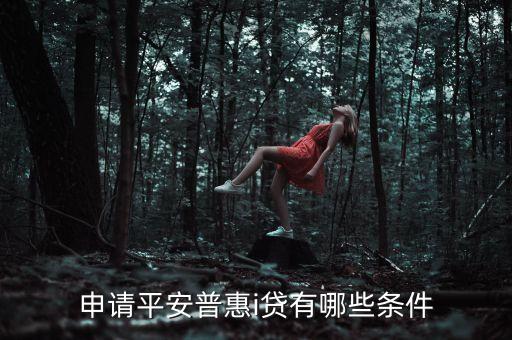 申請(qǐng)平安普惠i貸有哪些條件