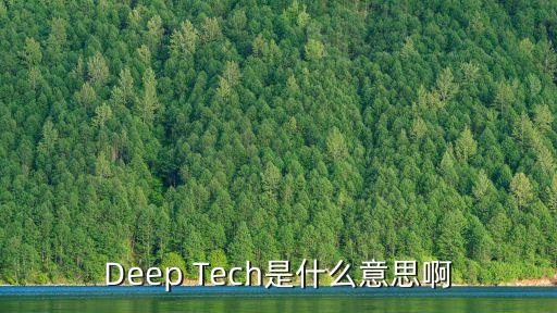 Deep Tech是什么意思啊