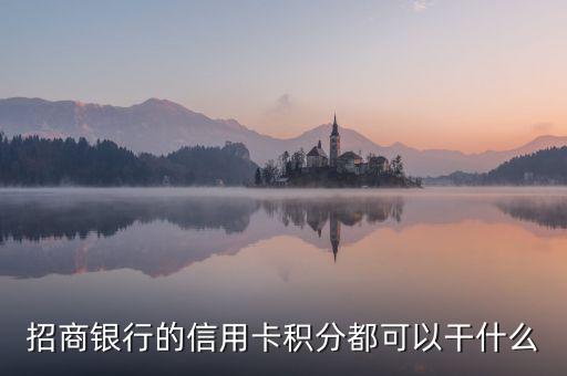 招商銀行的信用卡積分都可以干什么