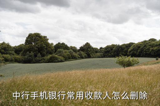 光大怎么刪除收款人，如何刪除手機銀行轉(zhuǎn)賬收款人信息