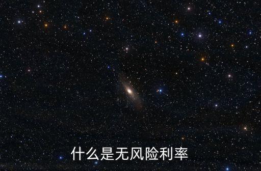什么是無風險利率