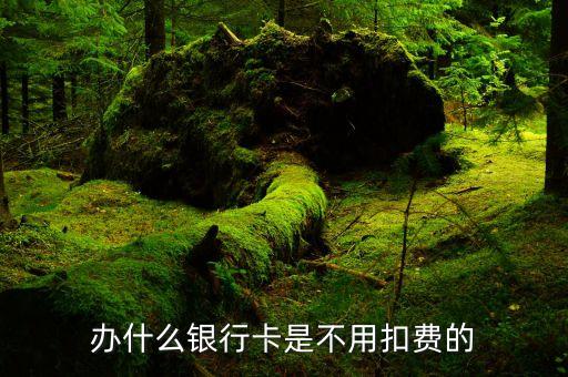 辦什么卡沒有手續(xù)費，辦哪些銀行卡不收費