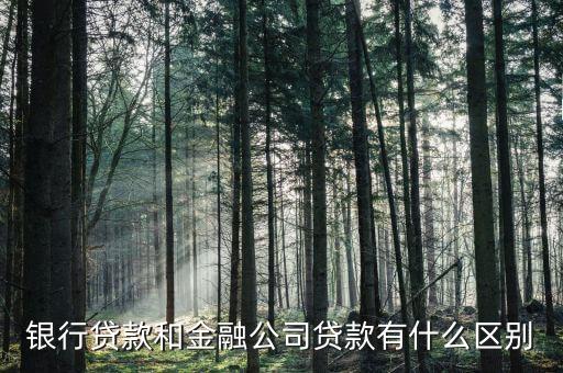 貨融貸和銀行貸款有什么區(qū)別，各銀行貸款的種類區(qū)別