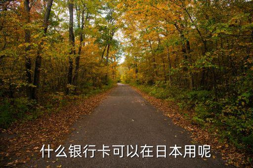 什么銀行卡可以在日本用呢