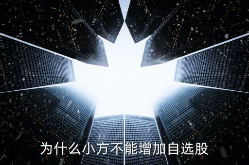 自選股為什么加不上，添加不了自選股