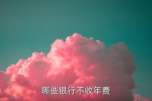 哪些銀行不收年費(fèi)