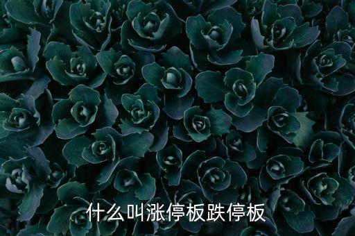 什么叫漲跌停板制度，什么是漲停板和跌停板